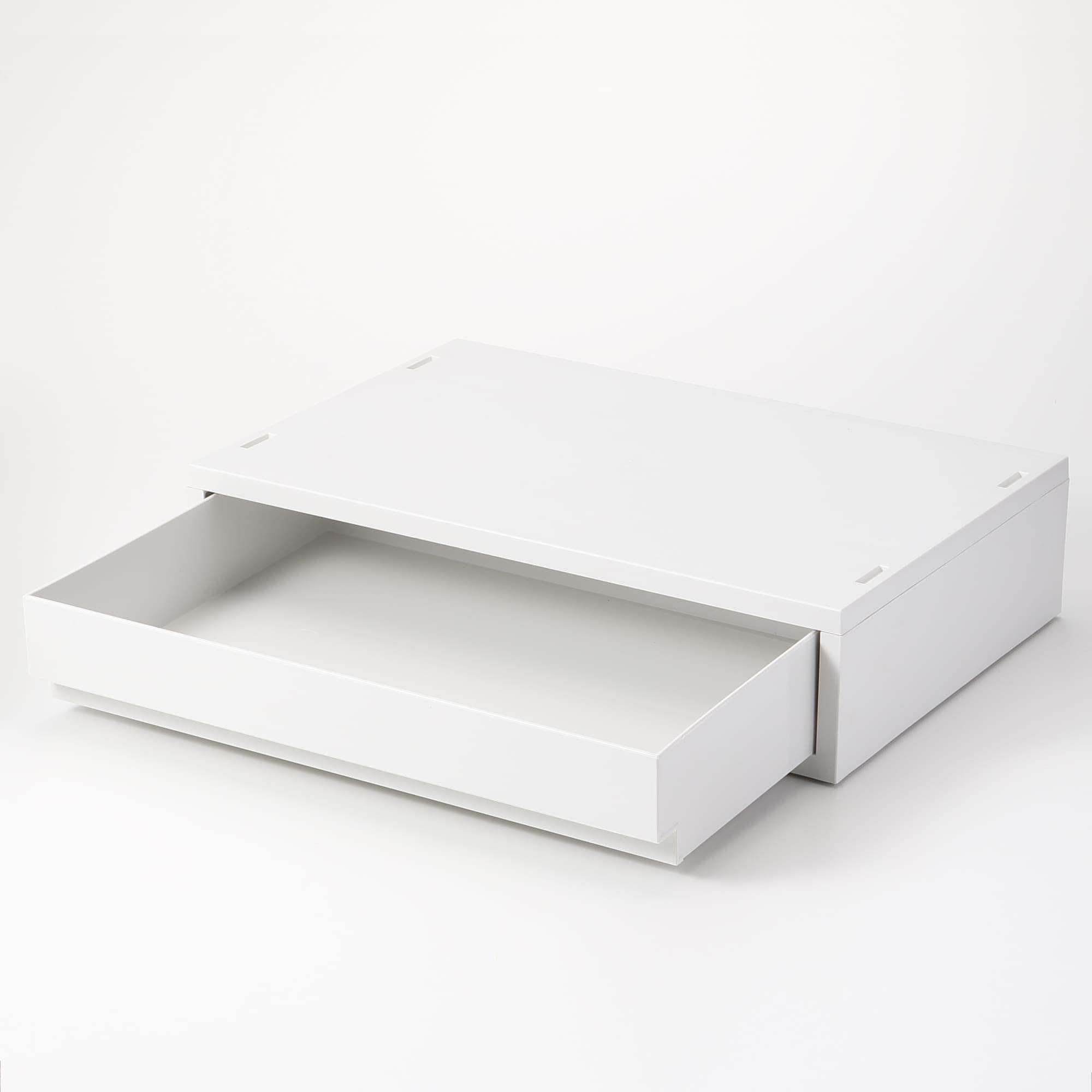Amazon｜無印良品ポリプロピレン 小物 収納ケース ワイド ホワイト
